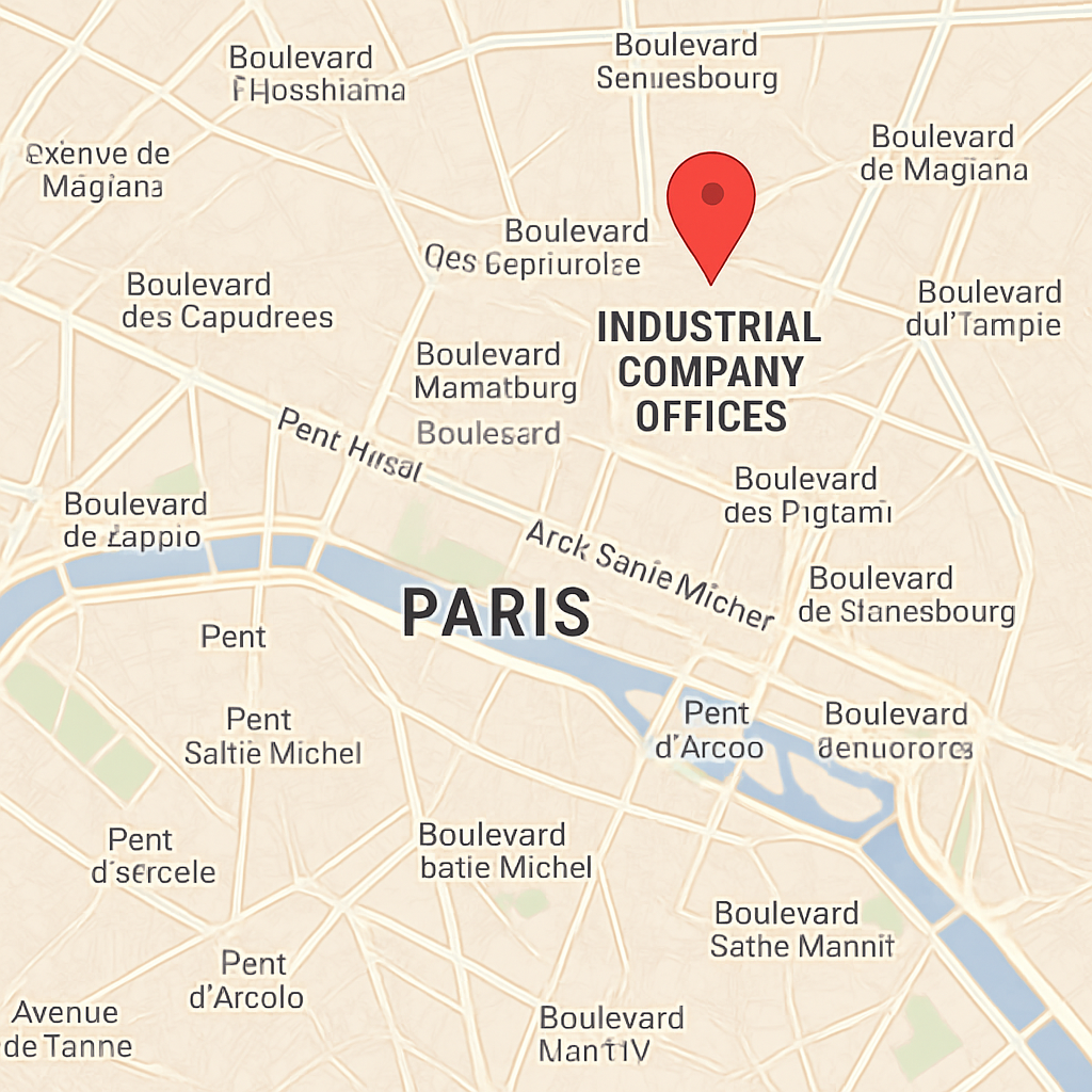 Map showing the location of our offices